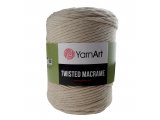 TWISTED MACRAME 53 BEŻ sznurek YarnArt 500g 210m sznurki 5mm bawełniane prosto od producenta makrama