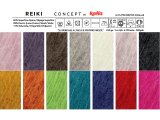 REIKI 203 MIX ZIELONY BRĄZ FIOLET MIÓD 50g 110m KATIA miękka puszysta alpaca NOWOŚĆ 2023/2024 LIMITED EDITION tylko GOLD-POL