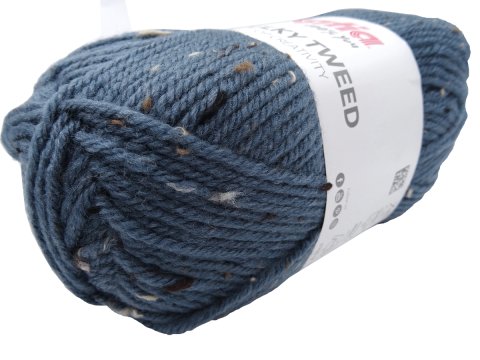 BULKY TWEED 212 NIEBIESKI włóczka KATIA 100g 150m włóczki typu shetland nie gryzie sklep internetowy z włóczkami