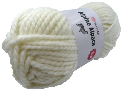 ALPINE ALPACA NEW 1433 BIEL WEŁNY ECRU/KREM włóczka YarnArt 150g 120m gruba 10mm na swetry sklep z włóczkami najlepsze ceny