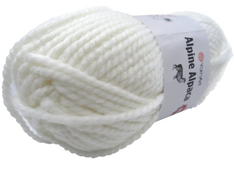 ALPINE ALPACA NEW 1440 BIAŁY MLECZNY włóczka YarnArt 150g 120m gruba 10mm na swetry sklep z włóczkami najtaniej w Warszawie