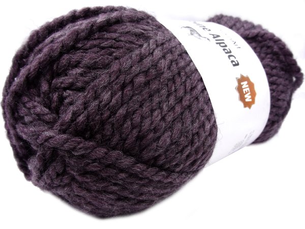 ALPINE ALPACA NEW 1451 FIOLET ŚLIWKA włóczka YarnArt 150g 120m gruba 10mm na swetry sklep z włóczkami Gold-Pol Warszawa