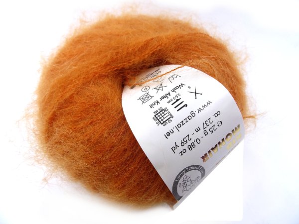 SUPER KID MOHAIR włóczka Gazzal 19 MIODOWY cena za 25g 237m moher na szale estońskie sklep internetowy z włóczkami