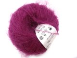 NEW SUPER KID MOHAIR włóczka Gazzal 15 ŚLIWKA / FUKSJA cena za 25g 237m moher na szale estońskie