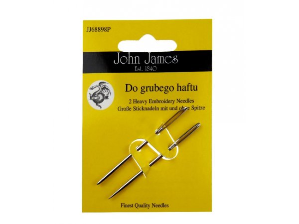 Igły James JJ68898P 2 igły do grubego haftu