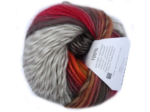 KIREI COLOR 301 BEŻ/BRĄZ/RUDY/MALINA 100g 160m Katia włóczka 100% wełna 100g 160m włóczki ombre cieniowana merceryzowana