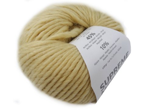 SUPREME MERINO 88 CIEMNE ECRU SŁOMKA 50g 75m Katia włóczka 55% merino/alpaka wełna czesankowa mulesing free sklep z włóczkami