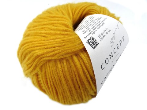 COTTON MERINO FINE 091 ŻÓŁTY ŻÓŁTKO włóczka KATIA 25g 75m wełna merino z bawełną egipską sklep z włóczkami