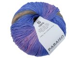 PARAISO włóczka 100% bawełna 201 BLUE/ŻÓŁTY/RÓŻ KATIA 100g 360m ombre cieniowana włóczki bawełniane największy wybór