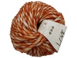 LOVE WOOL TONES 206 MELANŻ ECRU ORANGE / RUDY włóczka KATIA 100g 50m sklep z włóczkami wełna czesankowa z alpacą 100% wełny