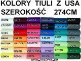 Tiul miękki ROLKA SOFT BLUE błękitny w rolce 25y  22,86m amerykański z USA do tutu na pompony kokardy dekoracje