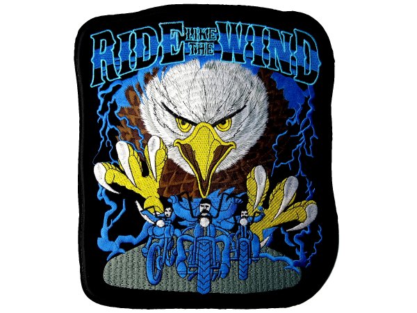 RIDE LIKE THE WIND 1szt B-465 Naszywki termo duże  haftowane moto biker do kurtki tył kamizelki największy wybór w Warszawie