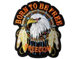 BORN TO BE FREE FREEDOM 1szt B-485 Naszywki termo haftowane moto biker do kurtki tył kamizelki największy wybór w Warszawie