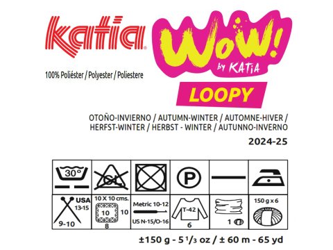 Wow Loopy 151 CIEMNE ECRU BEŻ KATIA 150g 60m włóczka boucle na sezon jesienno-zimowy na komin szal nowości sklep z włóczkami