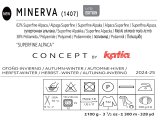 MINERVA włóczka 102 ŚLIWKA/BRĄZ/KORAL MIX alpaka z poliamidem jesienny melanż na szal chustę KATIA 150g 300m