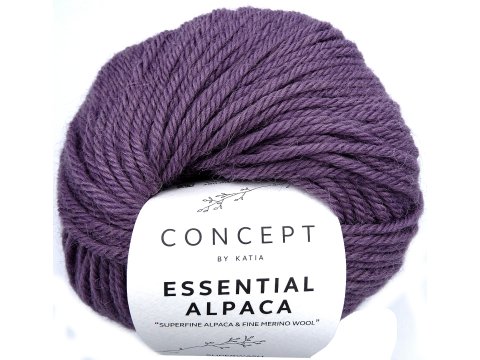 ESSENTIAL ALPACA 77 FIOLETOWY ŚLIWKA włóczka KATIA 50g 80m wełna 100% tanie włóczki sklep z wełną GOLD-POL Warszawa