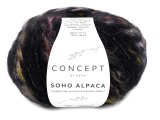 SOHO ALPACA 301 CZARNA /MIÓD/BORDO włóczka KATIA 50g 70m mix alpaki włóczki NOWOŚĆ 2024/25 sklep z wełną GOLD-POL