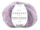 SOHO ALPACA 303 RÓŻ/NIEBIESKI/MORSKI włóczka KATIA 50g 70m mix alpaki włóczki NOWOŚĆ 2024/25 sklep z wełną GOLD-POL