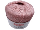 GATSBY włóczka glamour 53 SREBRNY/PEACH 50g 118m mix wiskozy fantazyjna na chusty bluzeczki sylwester sklep z włóczkami gold-pol