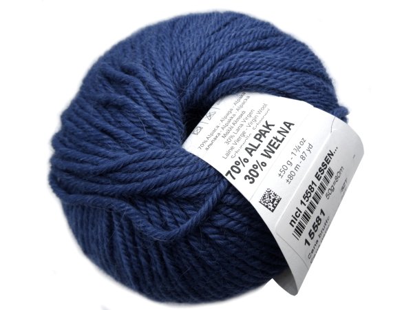 ESSENTIAL ALPACA 97 CIEMNY NIEBIESKI włóczka KATIA 50g 80m wełna 100% tanie włóczki sklep z wełną GOLD-POL Warszawa