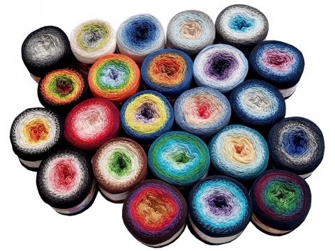 FLOWERS 294 włóczka YarnArt 250g 1000m cienka włóczka cieniowana ombre na chusty sklep internetowy z włóczkami gold-pol