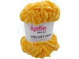 VELVET MINI 202 ŻÓŁTY ŻÓŁTKO włóczka Katia 50g 75m welur welurowa włóczki na maskotki dla dzieci kocyk czapkę sweterek