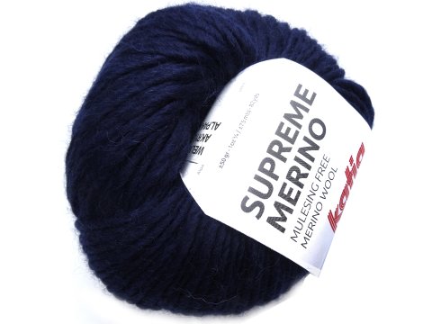 SUPREME MERINO 84 GRANAT CIEMNY 50g 75m Katia włóczka 55% merino/alpaka wełna czesankowa mulesing free sklep z włóczkami