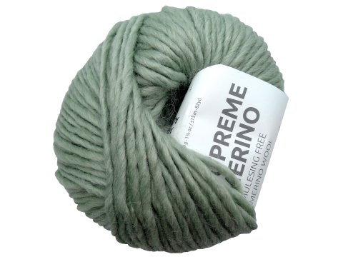 SUPREME MERINO 81 JASNY ZIELONY SPŁOWIAŁY 50g 75m Katia włóczka 55% merino/alpaka wełna czesankowa sklep z włóczkami