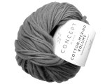 COTTON-MERINO VOLUME 211 SZARY STALOWY włóczka KATIA Concept 50g 100m Cieniowana po grubości sklep z włóczkami Goldpol