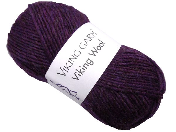 VIKING WOOL włóczka 569 BAKŁAŻAN PIĘKNY Viking Garn 50g 100m 100% wełna czesankowa na sweter czapkę sklep GOLD-POL Warszawa