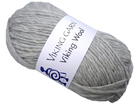 VIKING WOOL włóczka 512 SZARY MELANGE Viking Garn 50g 100m 100% wełna czesankowa na sweter czapkę sklep GOLD-POL Warszawa