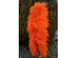 Szal 6ply boa ORANGE FLUO [CIEMNY POMARAŃCZOWY NASYCONY]  pióra strusie 1szt/1,8m 6ply warstw piór najlepsza jakość Gold-Pol