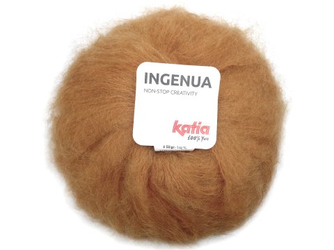 INGENUA 79 CAMEL włóczka KATIA 50g 140m włóczki z moherek mohair moher OUTLET GOLD_POL OSTATNIE MOTKI