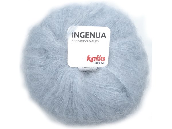 INGENUA 64 BŁĘKITNY JASNY włóczka KATIA 50g 140m włóczki delikatny mohair moher sklep z tanimi włóczkami Warszawa