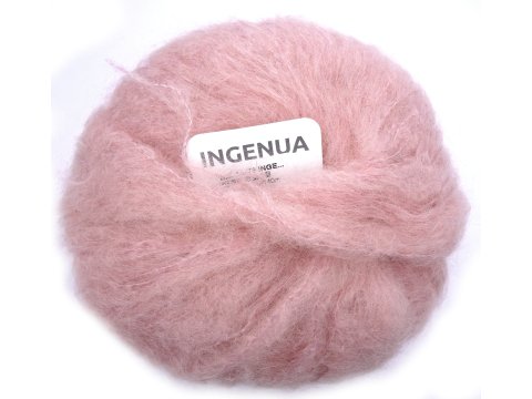 INGENUA 75 RÓŻ PUDROWY ZGASZONY włóczka KATIA 50g 140m włóczki moherek mohair moher OUTLET GOLD-POL OSTATNIE MOTKI