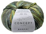 BONSAI 206 ZIELONY MIX KOLOR 50g 140m włóczka Katia delikatny mix bawełny z akrylem na swetry tylko w sklepie Gold-Pol