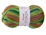 FORZA 2604 MIX ZIELENI BEŻY YarnArt 100g 420m melanż ombre włóczka skarpetkowa na ciepłe skarpety sklep GOLDPOL