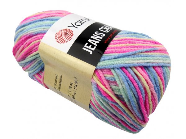 Jeans Crazy 7205 MIX PINK SHARP YarnArt 50g 160m mix cieniutkiej bawełny na letnie dzianiny maskotki dostępne w Goldpol Warszawa