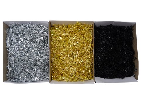 Agrafki 18mm "000" CZARNE 1728szt agrafka luzem do numerów startowych od importera