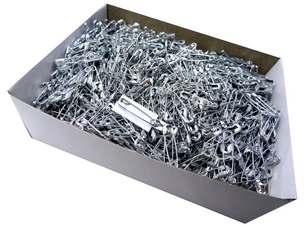 Agrafki 22mm "00" STALOWE cena za 1728szt agrafka luzem krawieckie metalowe do numerów startowych importer Goldpol Warszawa