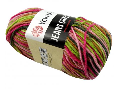 Jeans Crazy 7206 MIX PINK DARK YarnArt 50g 160m mix cieniutkiej bawełny na letnie dzianiny maskotki dostępne w Goldpol Warszawa