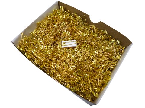 Agrafki 18mm '000" ZŁOTE 1728szt agrafka luzem metalowa cena za hurt importer Warszawa