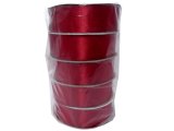 25mm wstążka dwustronna 25m 8246 CIEMNY CZERWONY BORDO atłasowa  DF 100% polyester satynowa z dużym połyskiem wstążki GOLD-POL