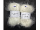 KID SILK włóczka 302 ECRU KREM Viking Garn 25g 200m mix moheru i jedwabiu szlachetność i delikatność w jednym