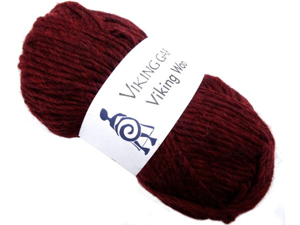 VIKING WOOL włóczka 555 BORDO CIEMNE MELANŻ Viking Garn 50g 100m 100% wełna czesankowa na sweter czapkę sklep GOLD-POL Warszawa