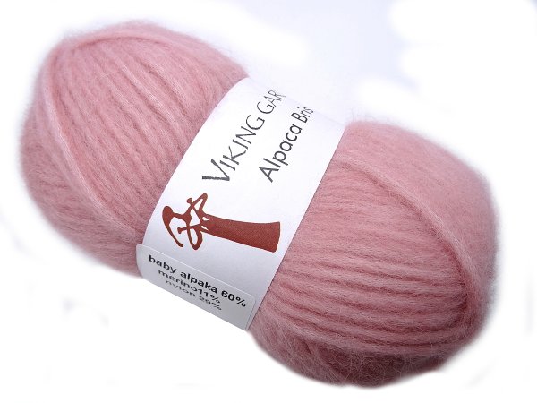 ALPACA BRIS włóczka 374 RÓŻ ZGASZONY Viking Garn 50g 150m mix wełny baby alpaka i merino mega wydajna GOLD-POL Warszawa