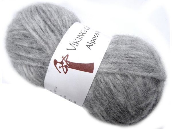 ALPACA BRIS włóczka 313 SZARY JASNY Viking Garn 50g 150m mix wełny baby alpaka i merino mega wydajna GOLD-POL Warszawa