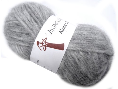 ALPACA BRIS włóczka 313 SZARY JASNY Viking Garn 50g 150m mix wełny baby alpaka i merino mega wydajna GOLD-POL Warszawa