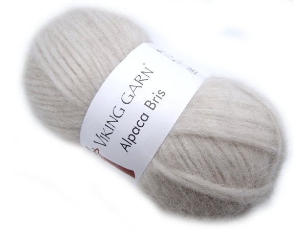 ALPACA BRIS włóczka 306 BEŻOWY NAJJAŚNIEJSZY Viking Garn 50g 150m mix wełny baby alpaka i merino mega wydajna GOLD-POL Warszawa