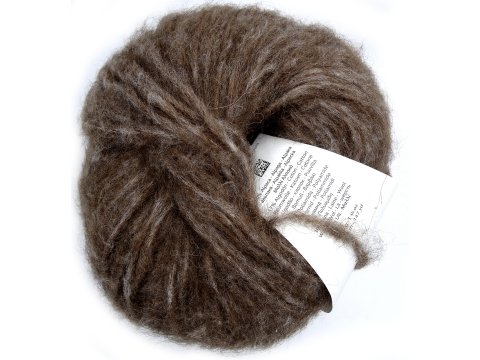 AIR ALPACA COLORS NATURAL 104 BRĄZ CZEKOLADA piękna alpaka KATIA 50g 135m delikatna jak piórko i puszysta KONIEC KOLEKCJI